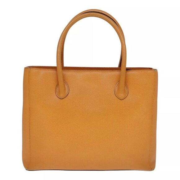 CELINE Tote Bag Leather Orange Auth - Picture 12 of 16